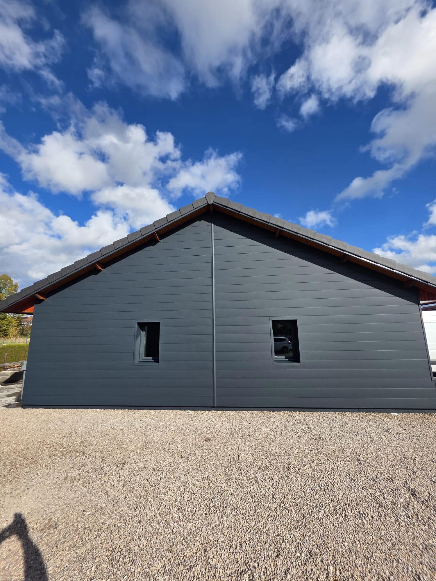 Bardage bois anthracite & couverture