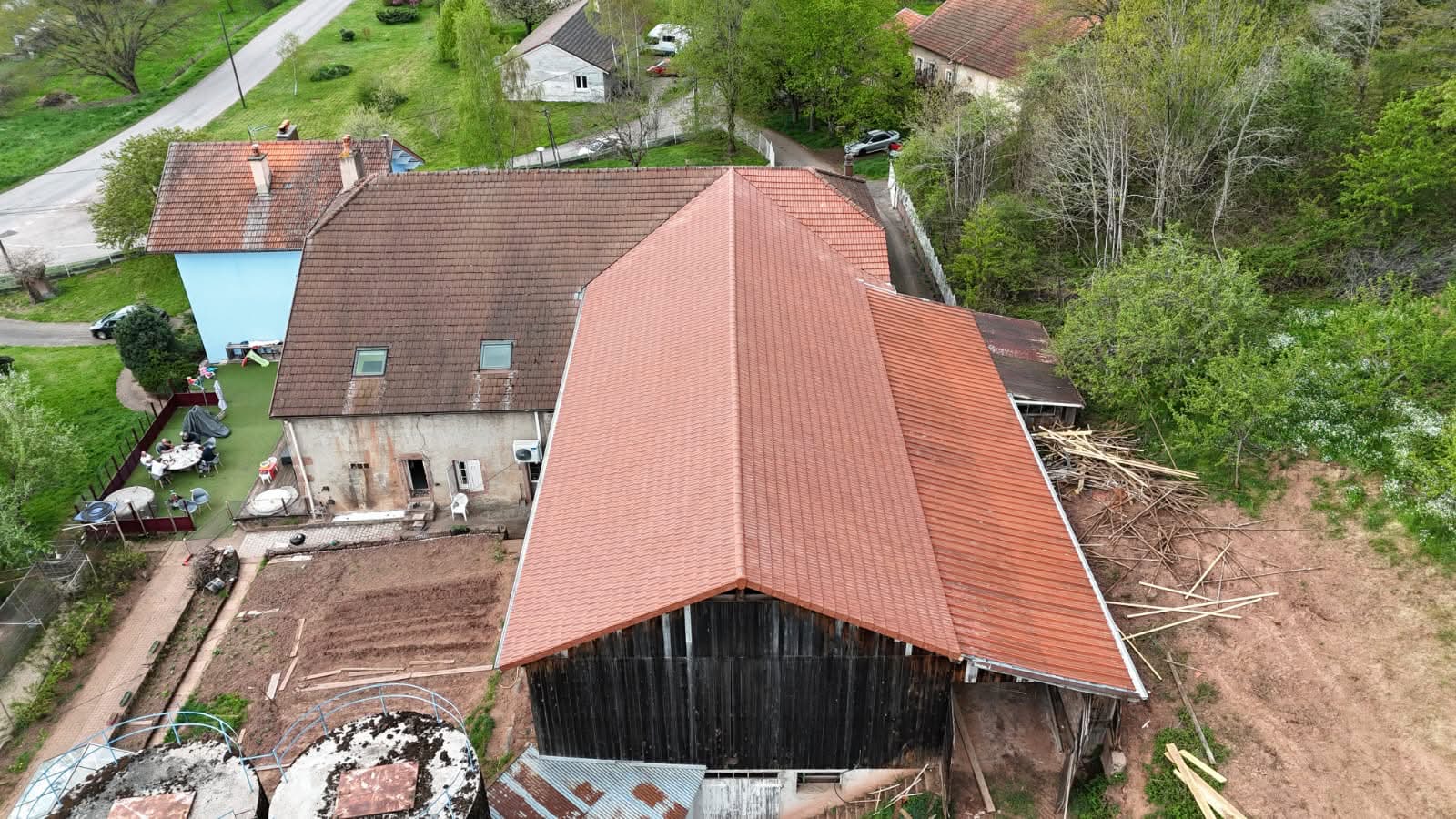 Réfection complète en tuiles terre cuite